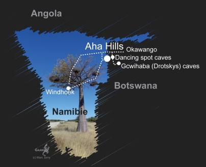 Namibie carte avril 2016